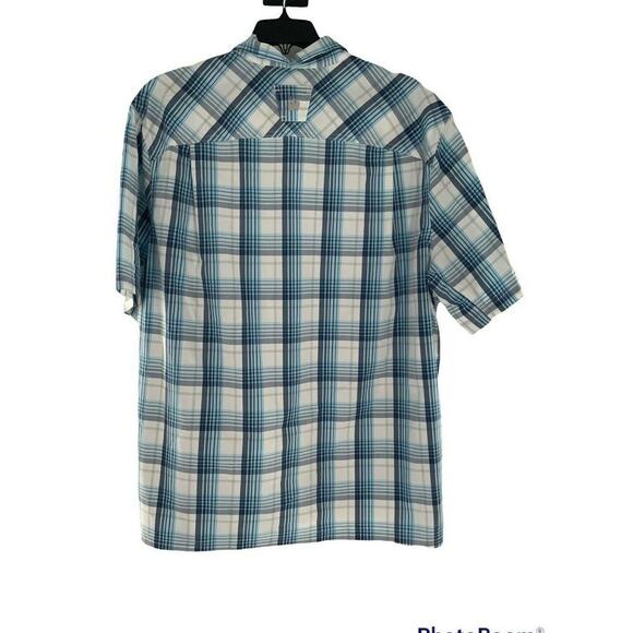 Duluth Trading Alaskan Hardgear Madras Shirt Mens 2XL Tall Short Sleeve Preppy - Picture 5 of 9